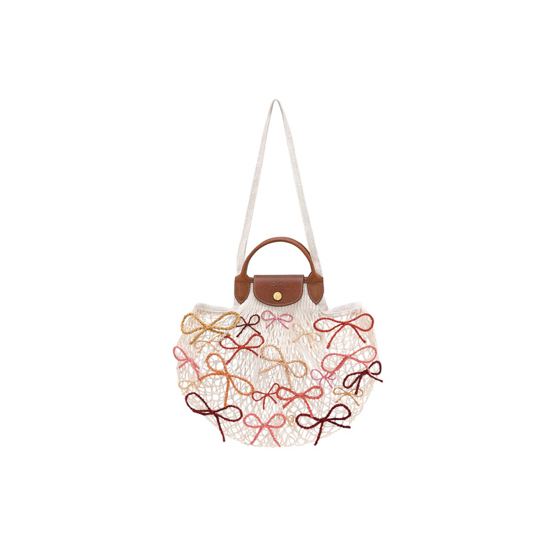 Longchamp handtasche ecru 1