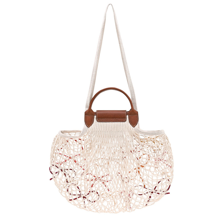 Longchamp handtasche ecru 3