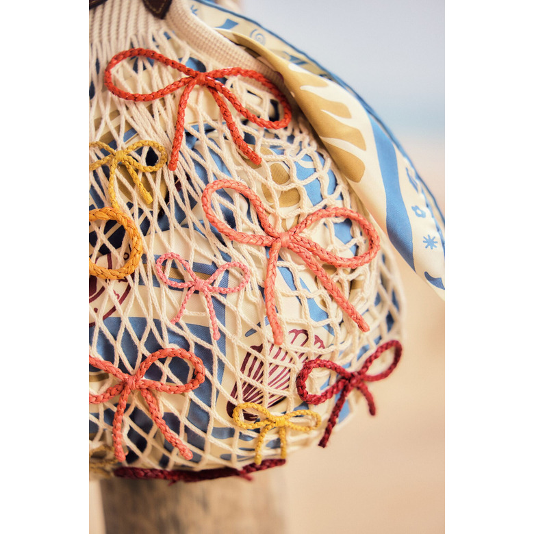 Longchamp handtasche ecru 5