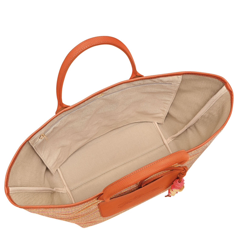 Longchamp sac porté épaule orange 3