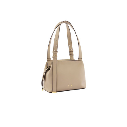 Armani Exchange sac porté épaule beige