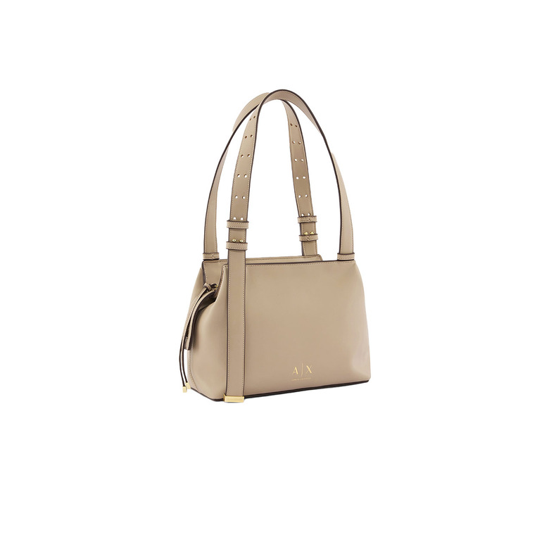 Armani Exchange sac porté épaule beige 2