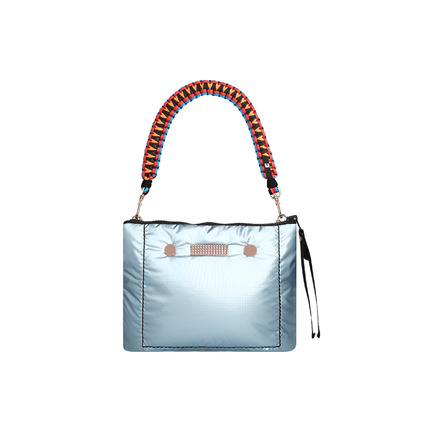 Clio Goldbrenner sac porté épaule bleu