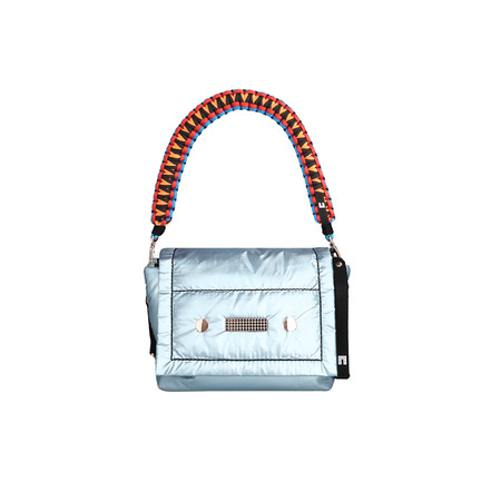 Clio Goldbrenner sac porté épaule bleu