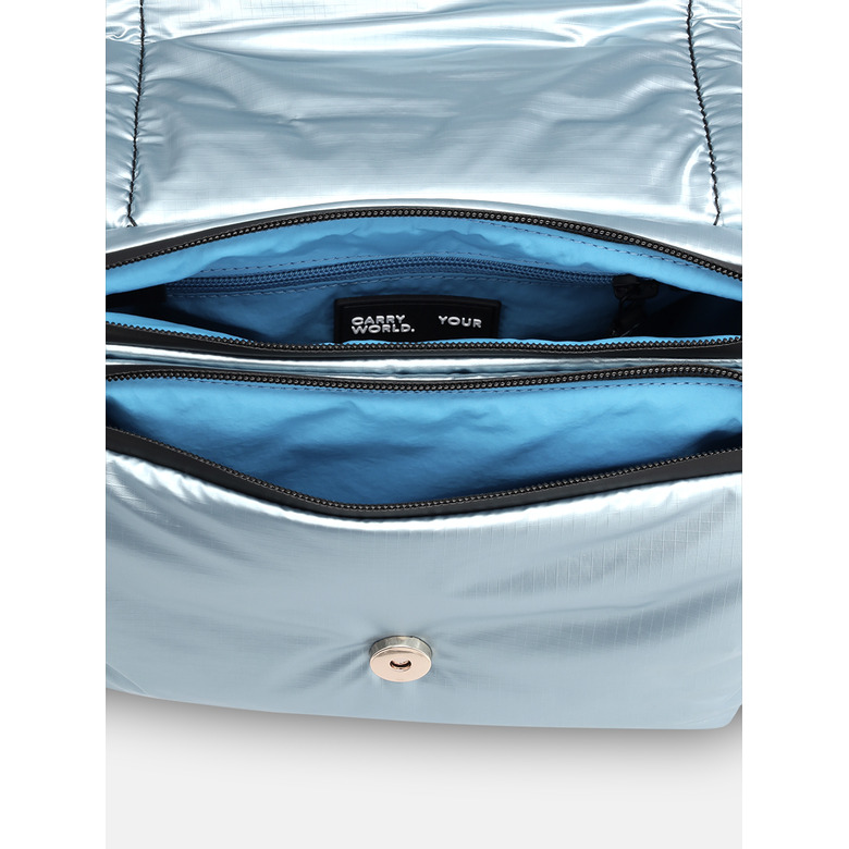 Clio Goldbrenner sac porté épaule bleu 5