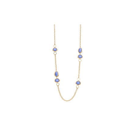 Les Cordes necklace blue