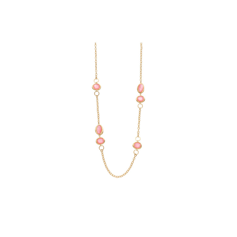 Les Cordes necklace pink 1