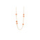 Les Cordes necklace orange 1