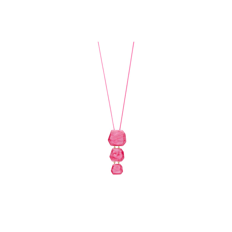 Les Cordes necklace pink 1