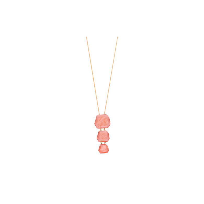 Les Cordes necklace orange 1