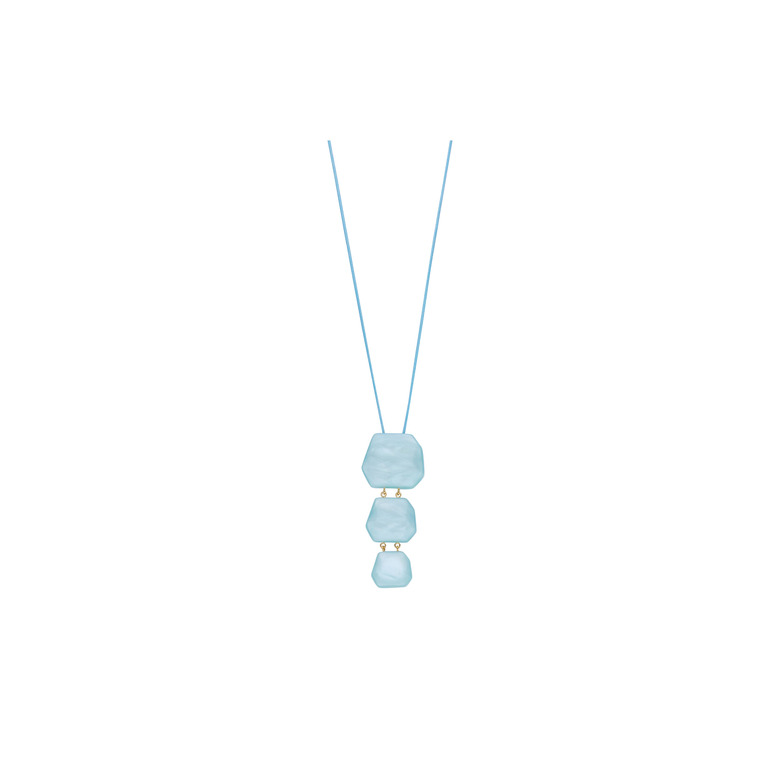Les Cordes necklace blue 1