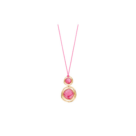 Les Cordes collier rose