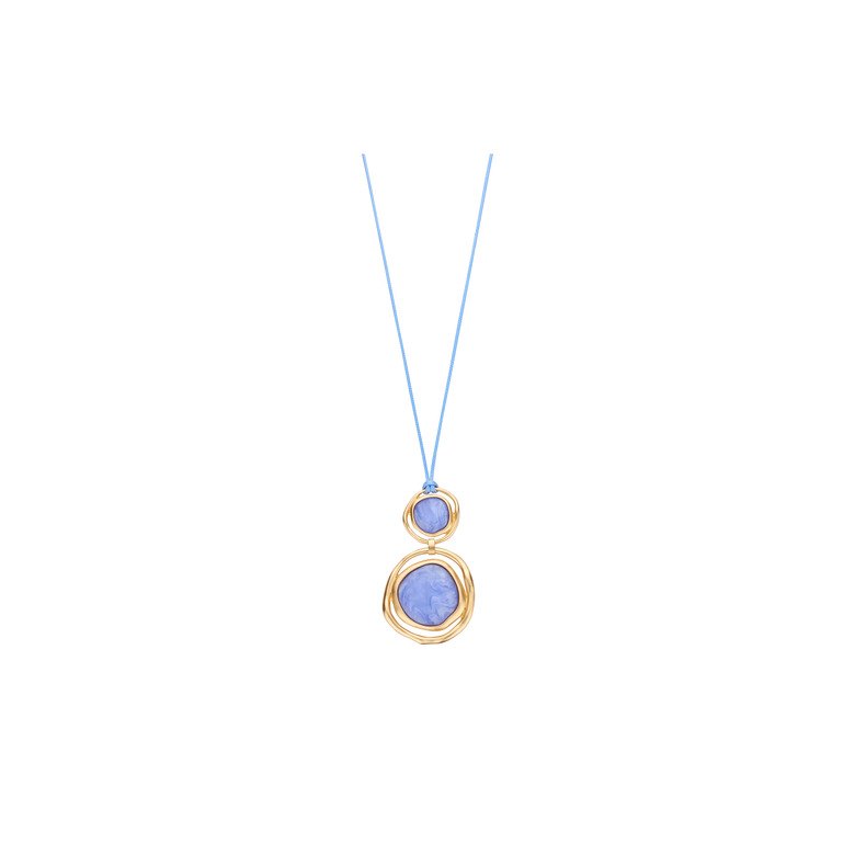 Les Cordes necklace blue 1