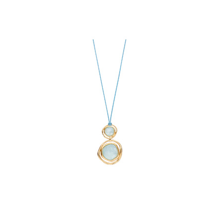 Les Cordes necklace blue