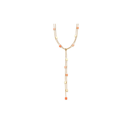 Les Cordes necklace orange