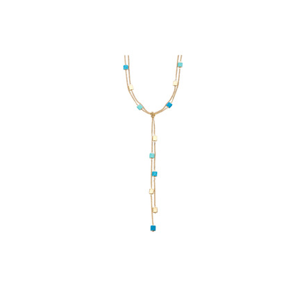 Les Cordes necklace blue