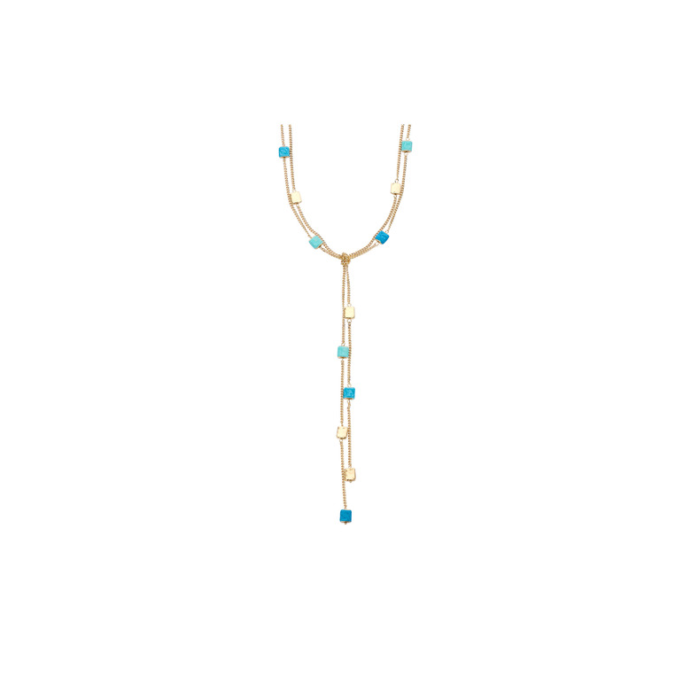 Les Cordes necklace blue 1