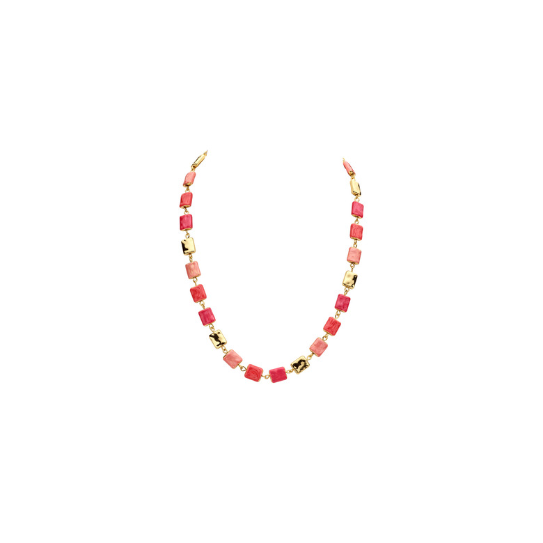 Les Cordes necklace pink 1