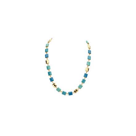 Les Cordes necklace blue