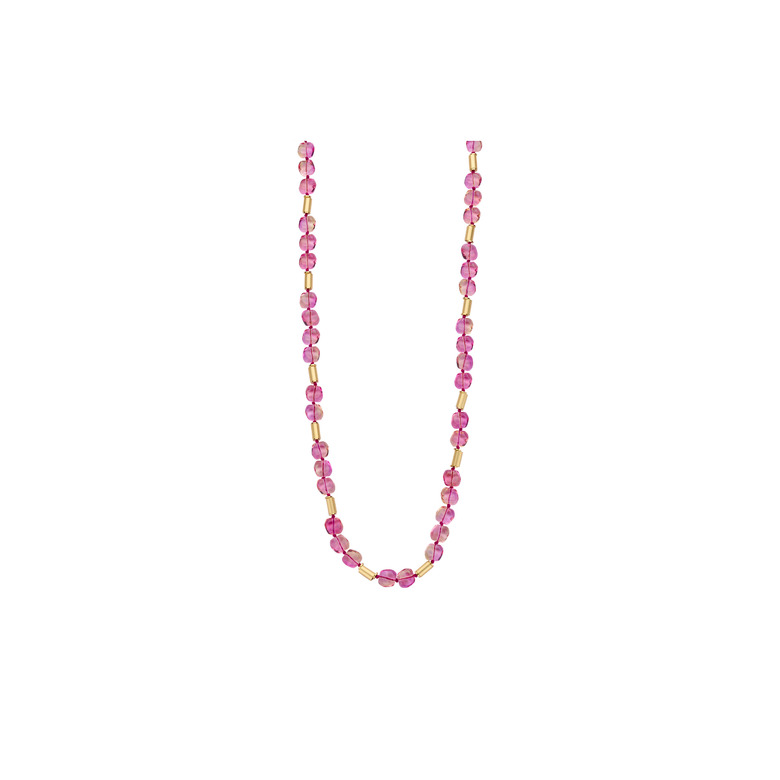 Les Cordes necklace pink 1