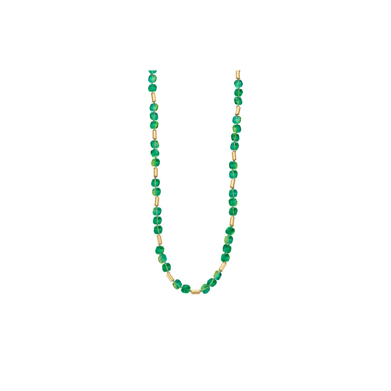 Les Cordes necklace green 1