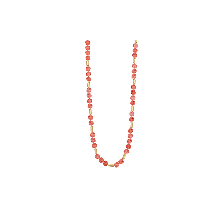 Les Cordes necklace orange 1
