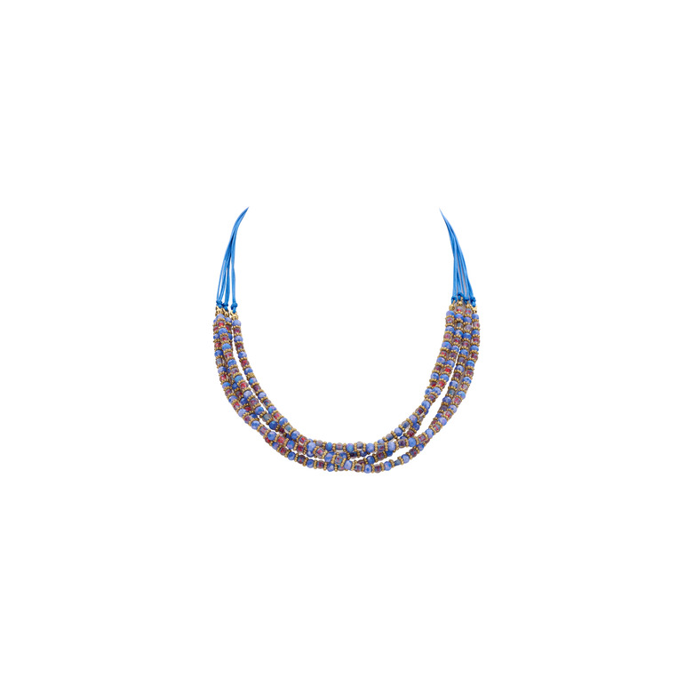Les Cordes necklace blue 1