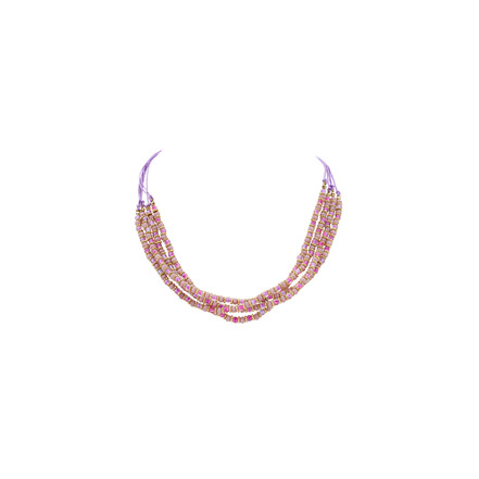 Les Cordes necklace violet