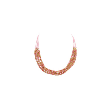 Les Cordes necklace pink