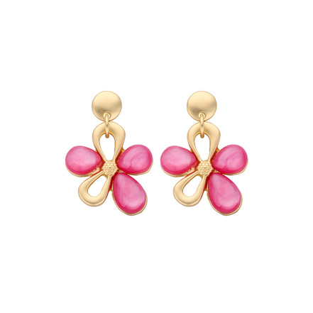 Les Cordes boucles d'oreilles rose