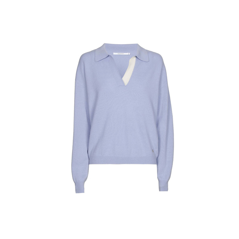 Xandres Cashmere sweater blue 1