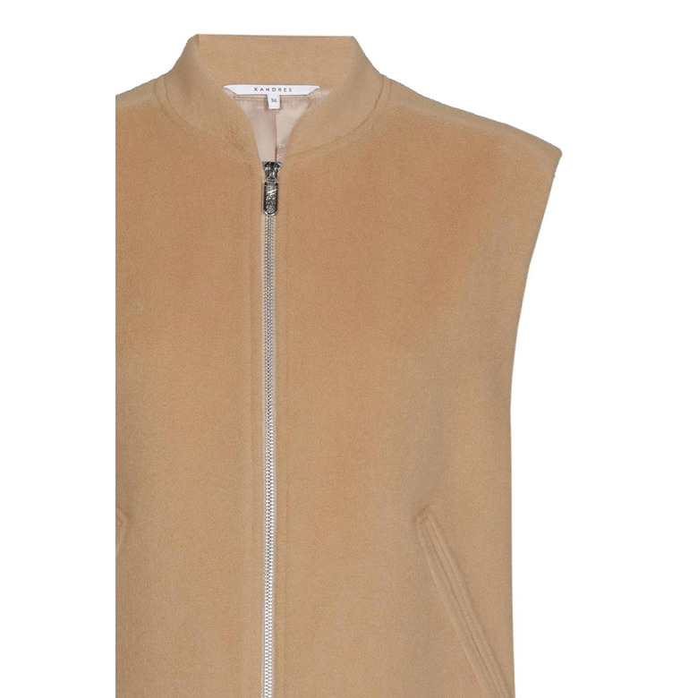 Xandres vest camel 2