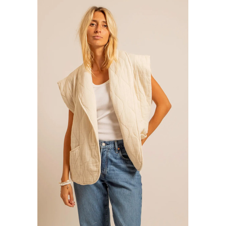 Aokyanos vest ecru 2