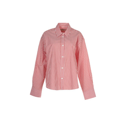 Nathalie Vleeschouwer chemisier rouge