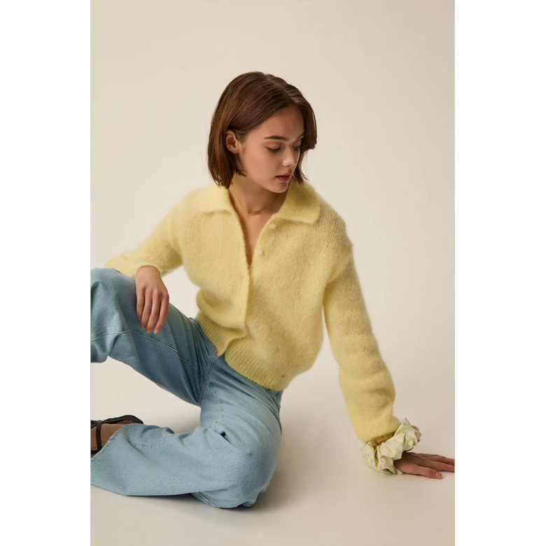 Des Petits Hauts cardigan geel 2