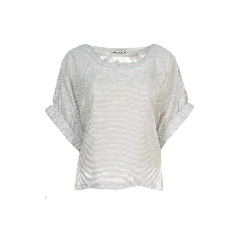 Nathalie Vleeschouwer blouse blauw 1
