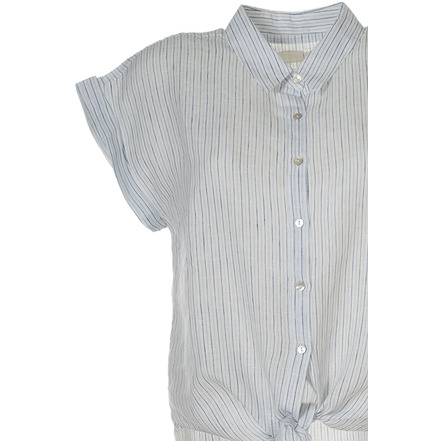 120%lino blouse blauw