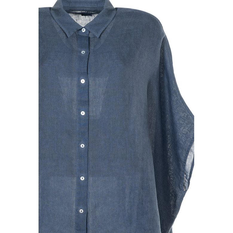 120%lino blouse blauw 2
