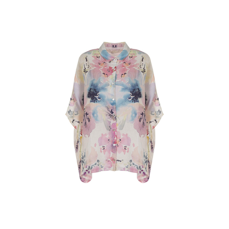 120%lino blouse multi color 1