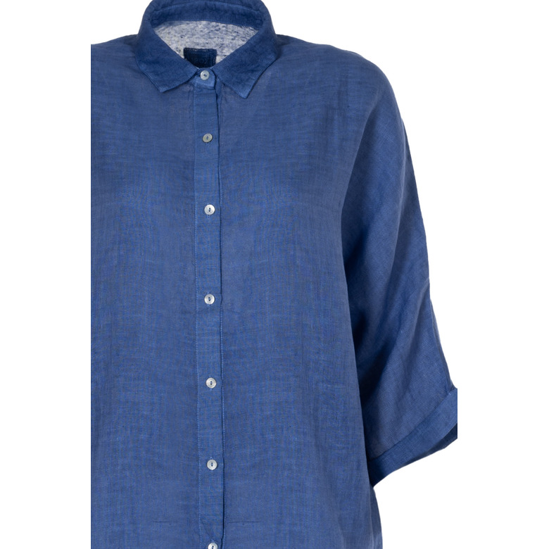 120%lino blouse blauw 2