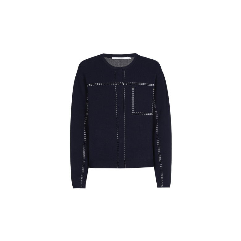 Xandres cardigan blauw 1