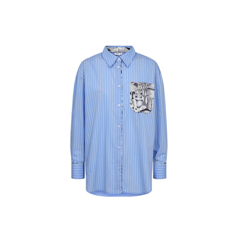 Numph blouse blauw 1