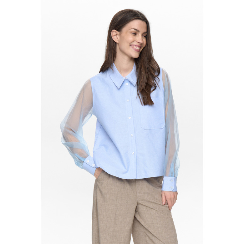 Numph blouse blauw 2