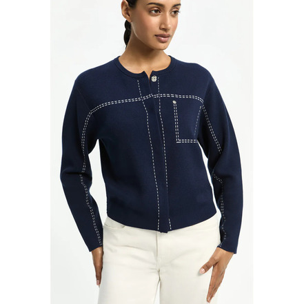 Xandres cardigan blauw