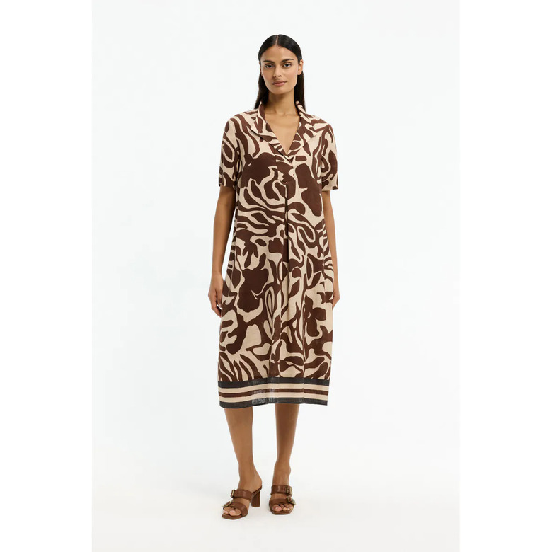 Xandres jurk bruin 3