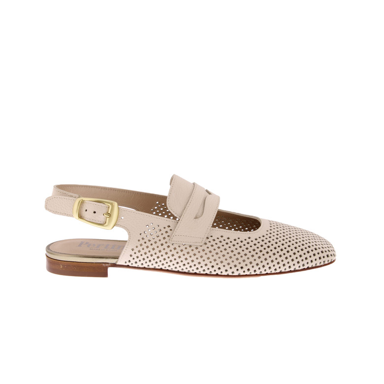Pertini slingbacks ecru 1