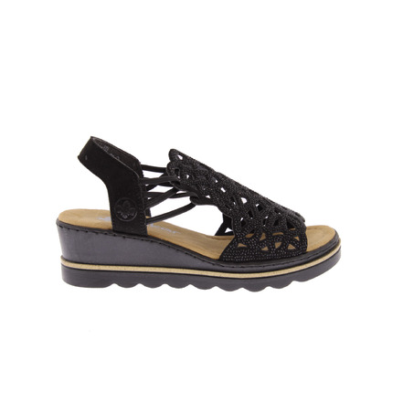 Rieker sandalen zwart
