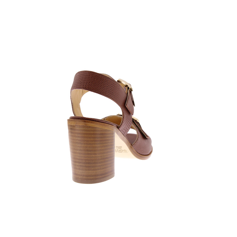 Atelier Content sandalen cognac 4