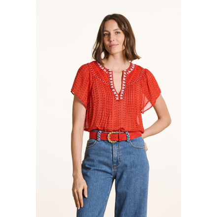 La Fee Maraboutee blouse oranje