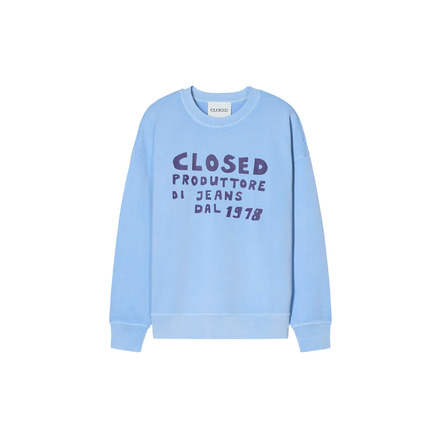 Closed sweater blauw